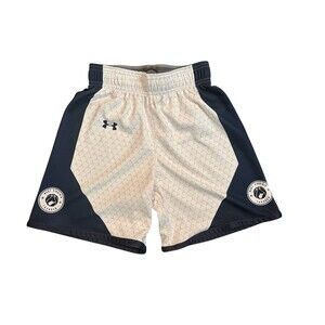 Girls West Virginia Thunder Under Armour White / Navy Basketball Shorts YM